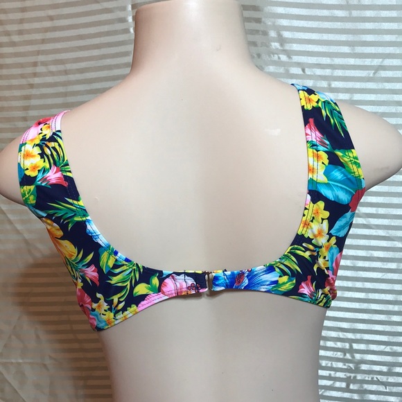 🌺NWT Hawaiian Floral Cut Out One Piece Monokini - Picture 10 of 13